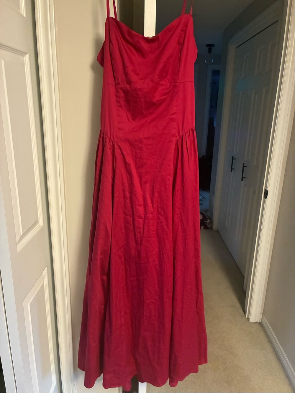 Abercrombie & Fitch Fuchsia-Red Maxi Slip Dress - Picture 2 of 8